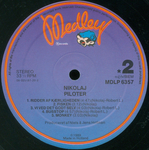 Nikolaj* : Piloter (LP, Album)