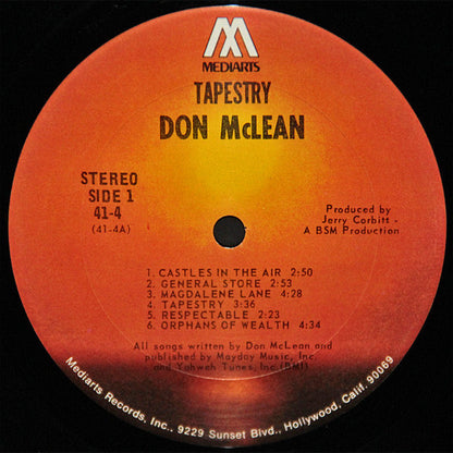 Don McLean : Tapestry (LP, Album)