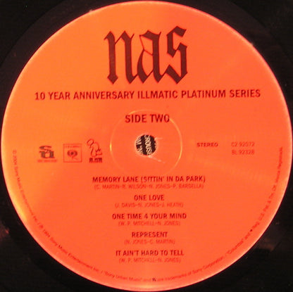 Nas : 10 Year Anniversary Illmatic Platinum Series (2xLP, Album, RE, RM)