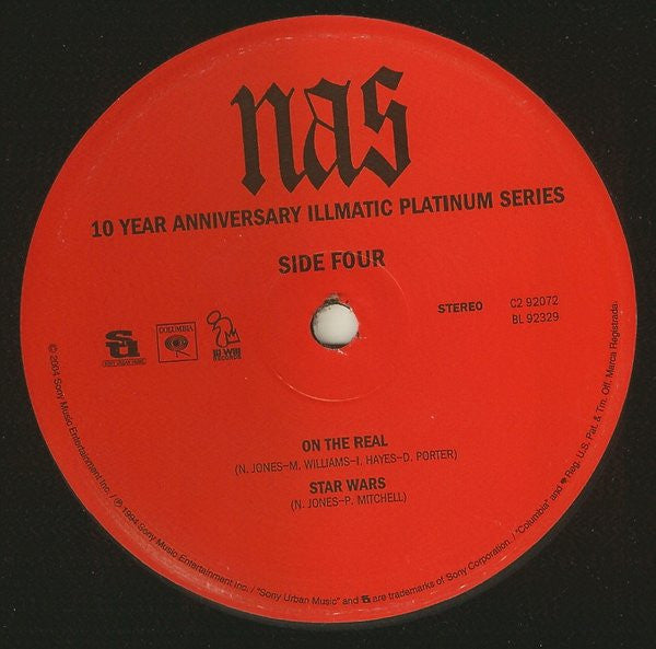 Nas : 10 Year Anniversary Illmatic Platinum Series (2xLP, Album, RE, RM)