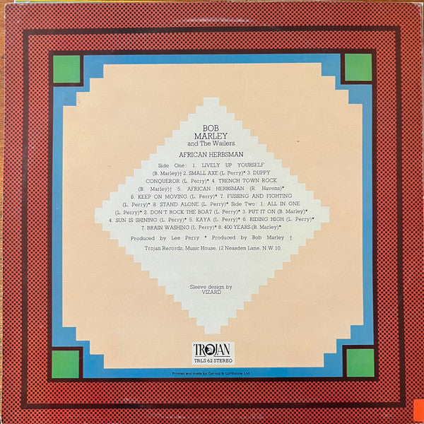Bob Marley & The Wailers : African Herbsman (LP, Album, RE)