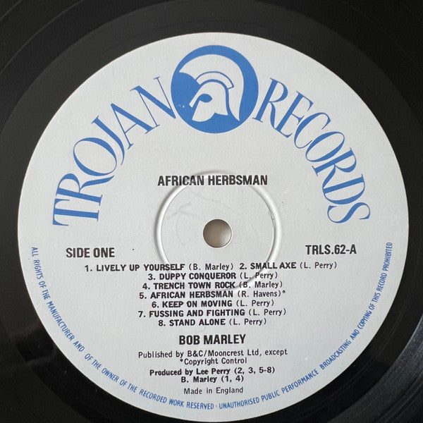 Bob Marley & The Wailers : African Herbsman (LP, Album, RE)