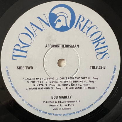 Bob Marley & The Wailers : African Herbsman (LP, Album, RE)
