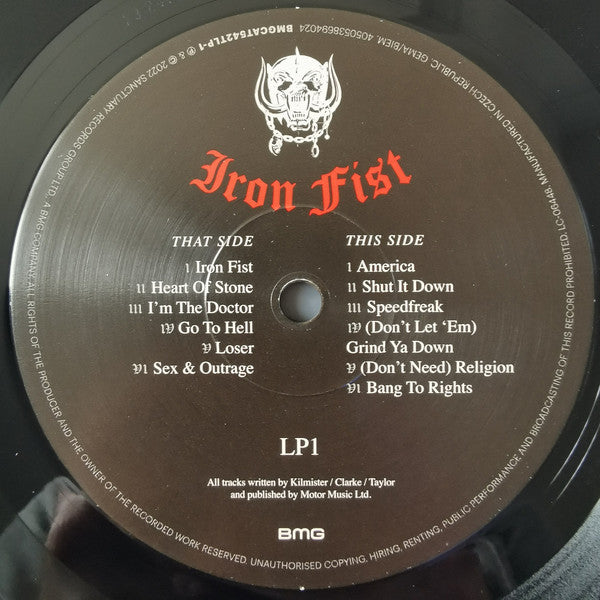 Motörhead : Iron Fist (3xLP, Ltd, RE, 40t)
