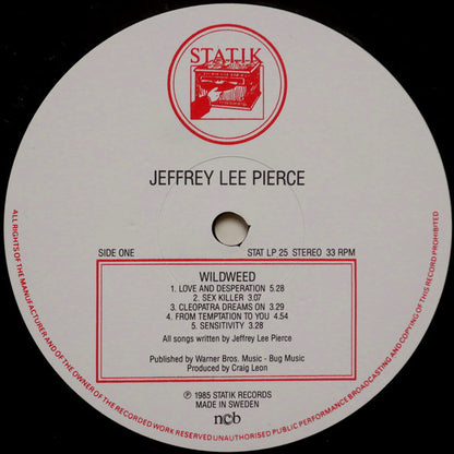 Jeffrey Lee Pierce : Wildweed (LP, Album)