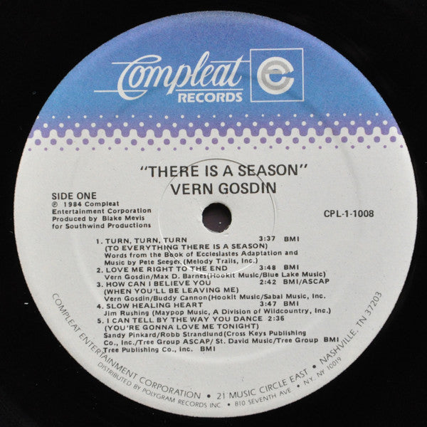 Vern Gosdin : There Is A Season (LP, Album, PRC)