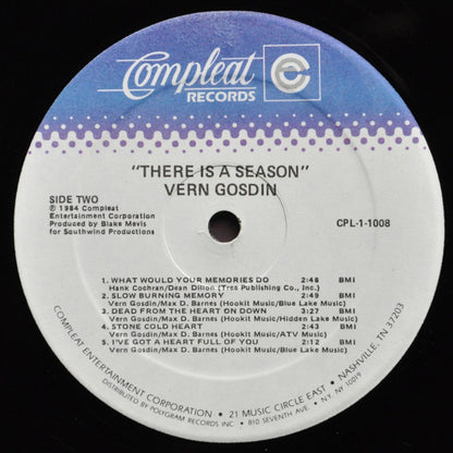 Vern Gosdin : There Is A Season (LP, Album, PRC)