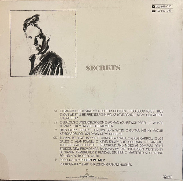 Robert Palmer : Secrets (LP, Album)