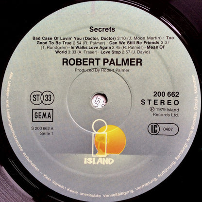 Robert Palmer : Secrets (LP, Album)