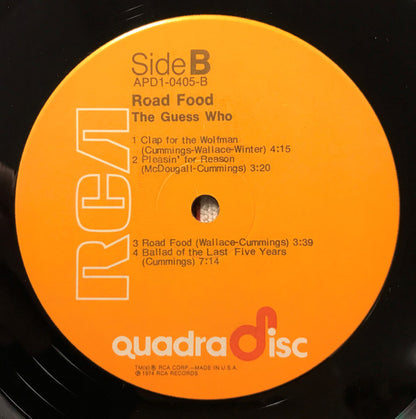The Guess Who : Road Food (LP, Album, Quad)