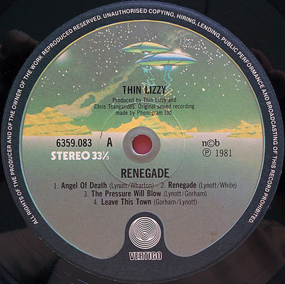 Thin Lizzy : Renegade (LP, Album)