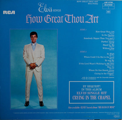 Elvis Presley : How Great Thou Art (LP, Album, RE)
