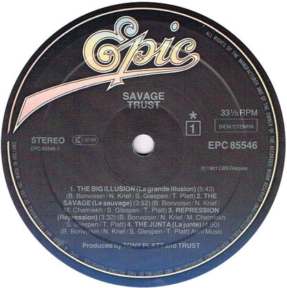 Trust (2) : Savage (LP, Album)