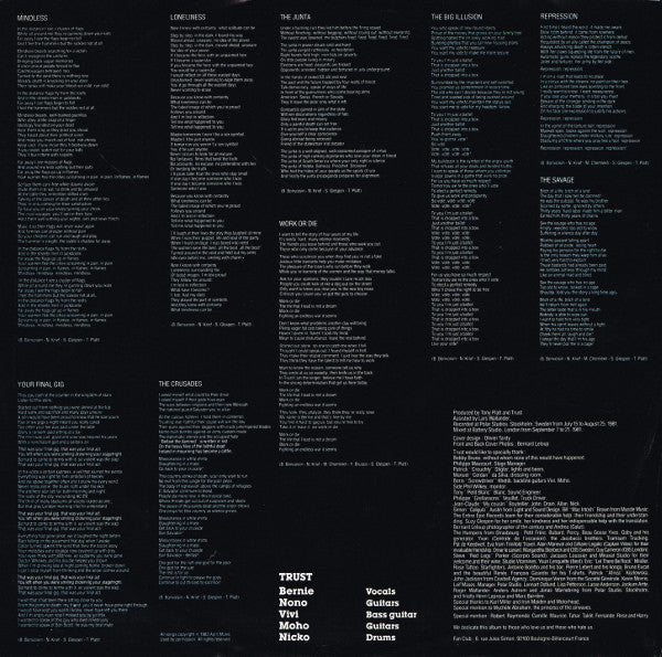 Trust (2) : Savage (LP, Album)