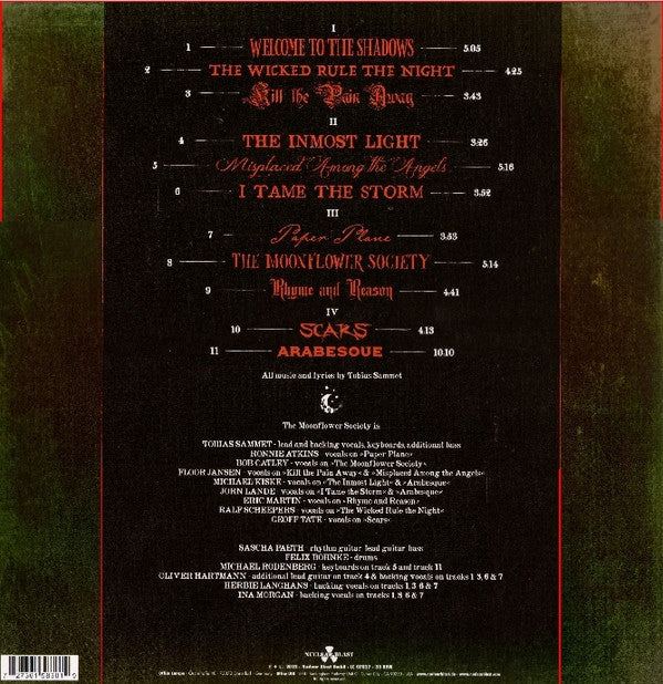 Tobias Sammet's Avantasia : A Paranormal Evening With The Moonflower Society (2xLP, Album)