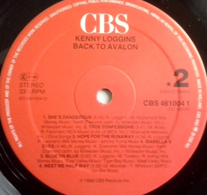 Kenny Loggins : Back To Avalon (LP, Album)