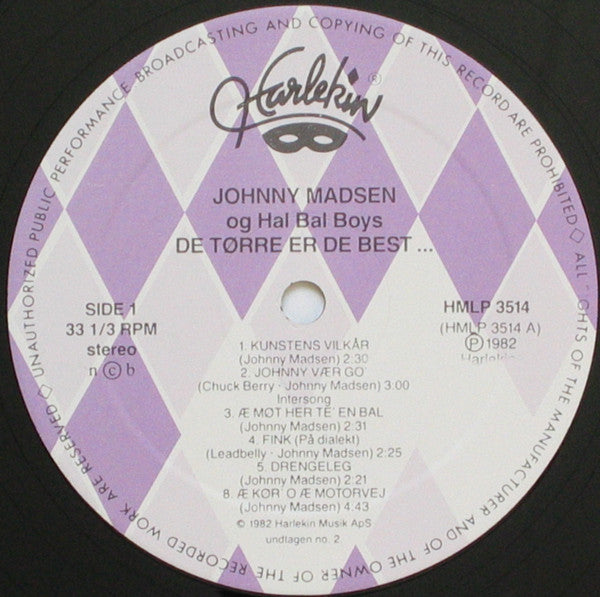 Johnny Madsen : De Tørre Er De Best ... (LP, Album, RE)