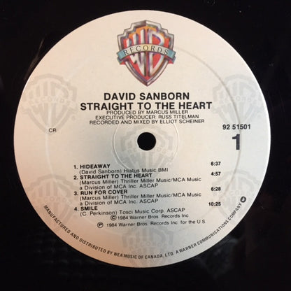 David Sanborn : Straight To The Heart (LP, Album)