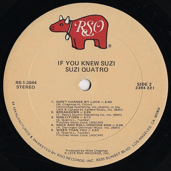 Suzi Quatro : If You Knew Suzi... (LP, Album, 53 )