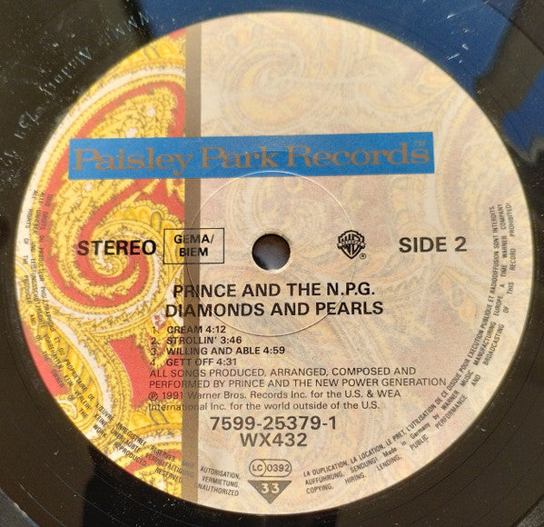 Prince & The New Power Generation : Diamonds And Pearls (2xLP, Album)