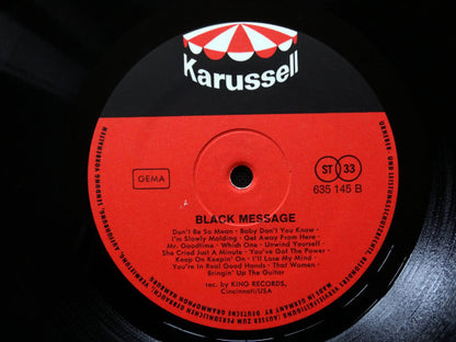 Various : Black Message (LP, Comp, Mixed)