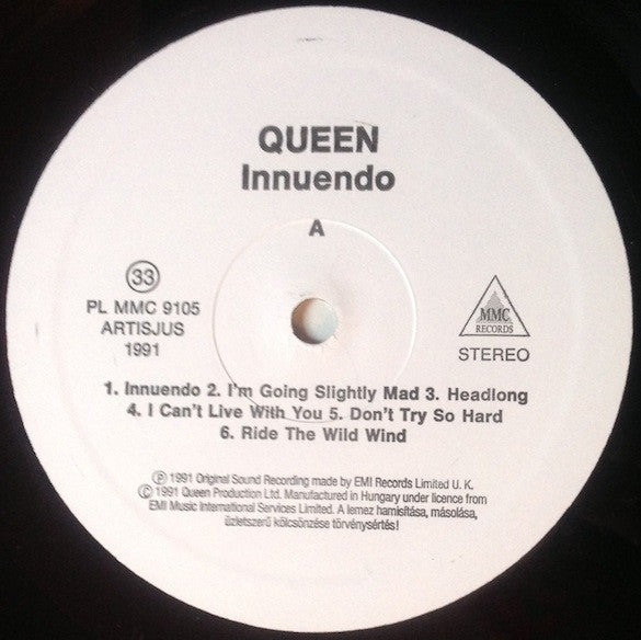 Queen : Innuendo (LP, Album)