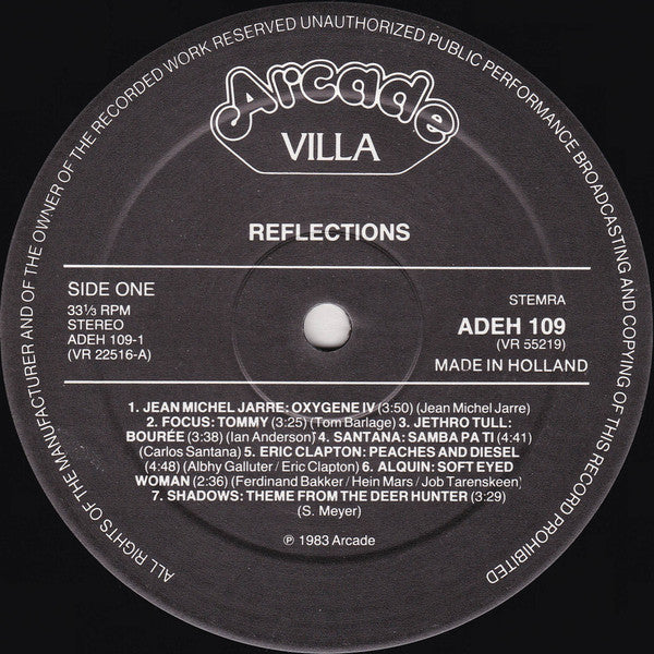 Various : Reflections - 28 Romantic Pop Instrumentals (2xLP, Comp)
