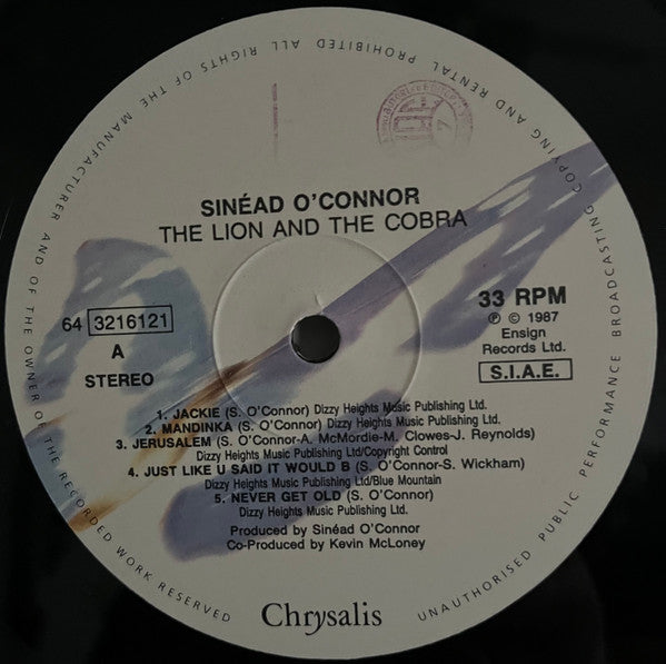 Sinéad O'Connor : The Lion And The Cobra (LP, Album, RP)