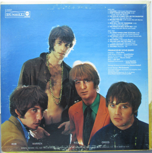 The Grassroots* : Feelings (LP, Album, RE)
