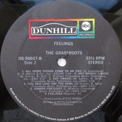 The Grassroots* : Feelings (LP, Album, RE)