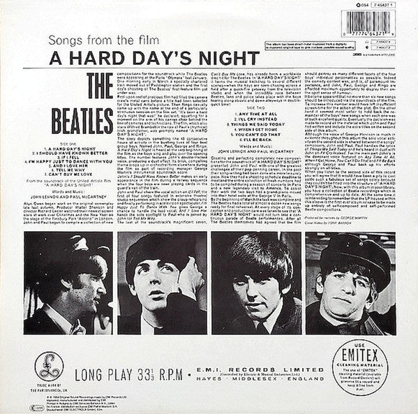 The Beatles : A Hard Day's Night (LP, Album, Mono, RE, DMM)