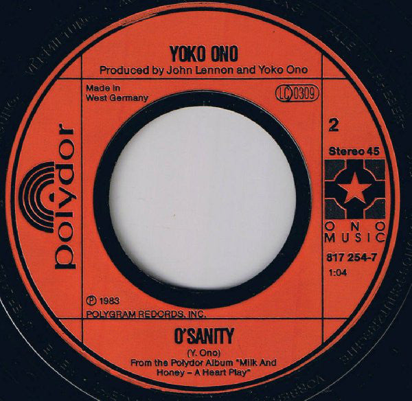 John Lennon : Nobody Told Me (7", Single)