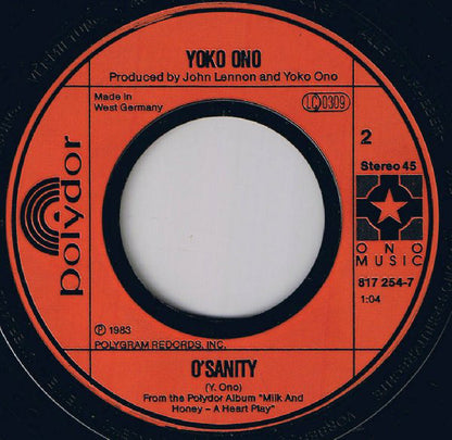 John Lennon : Nobody Told Me (7", Single)