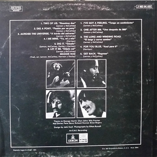 The Beatles : Let It Be = Déjalo Así (LP, Album, RE)