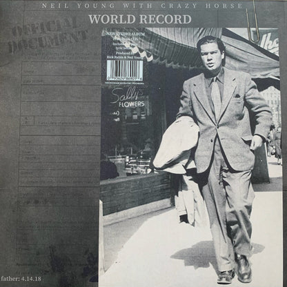 Neil Young With Crazy Horse : World Record (LP + LP, S/Sided, Etch + Album)