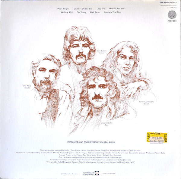 Black Sabbath : Heaven And Hell (LP, Album)