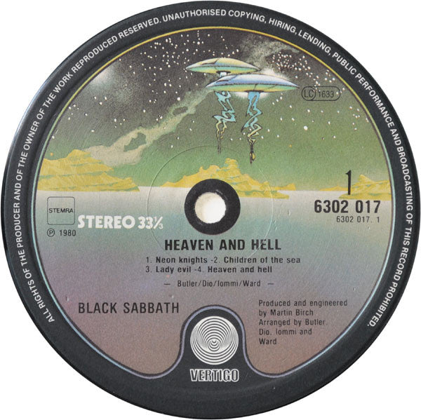 Black Sabbath : Heaven And Hell (LP, Album)