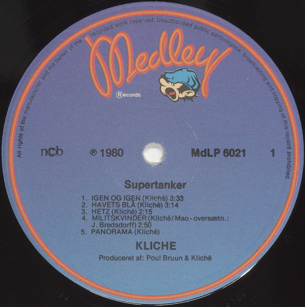Kliche (2) : Supertanker (LP, Album)