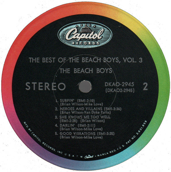 The Beach Boys : The Best Of The Beach Boys, Vol. 3 (LP, Comp, Scr)