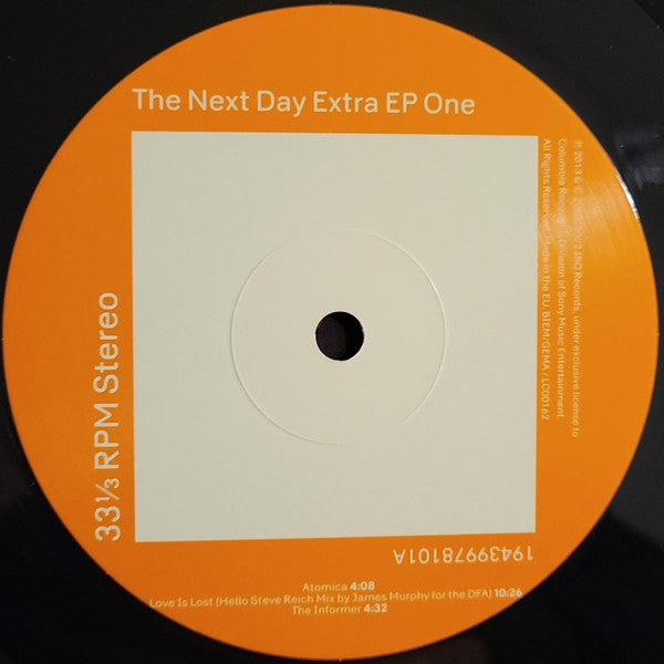 David Bowie : The Next Day Extra EP (12", EP, RSD, RE)
