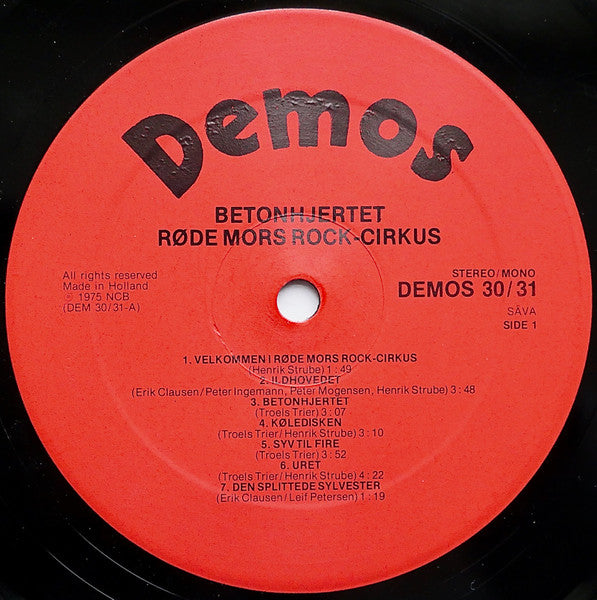 Røde Mor : Betonhjertet (2xLP, Album, Säv)