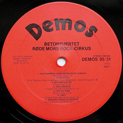Røde Mor : Betonhjertet (2xLP, Album, Säv)