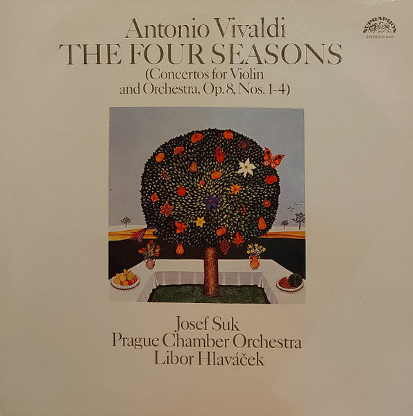 Antonio Vivaldi, Prague Chamber Orchestra, Josef Suk, Libor Hlaváček : The Four Seasons (Concertos For Violin And Orchestra, Op. 8, Nos. 1-4) (LP, Quad, RP)