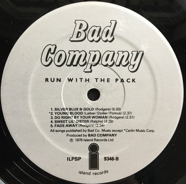 Bad Company (3) : Run With The Pack (LP, Album, Gat)