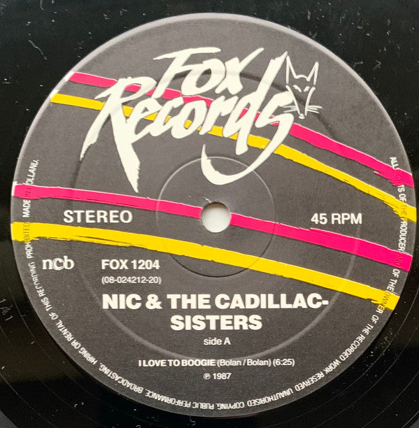 Nic & The Cadillac-Sisters : I Love To Boogie (Cadillac Version) (12")