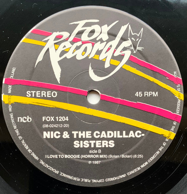 Nic & The Cadillac-Sisters : I Love To Boogie (Cadillac Version) (12")