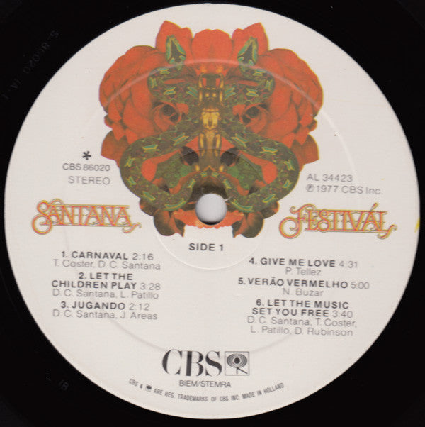 Santana : Festivál (LP, Album)