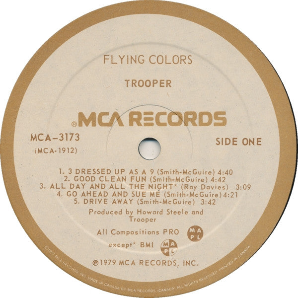 Trooper (4) : Flying Colors (LP, Album, Par)