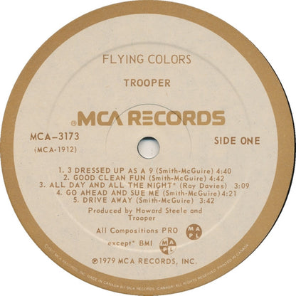 Trooper (4) : Flying Colors (LP, Album, Par)