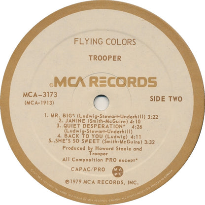 Trooper (4) : Flying Colors (LP, Album, Par)